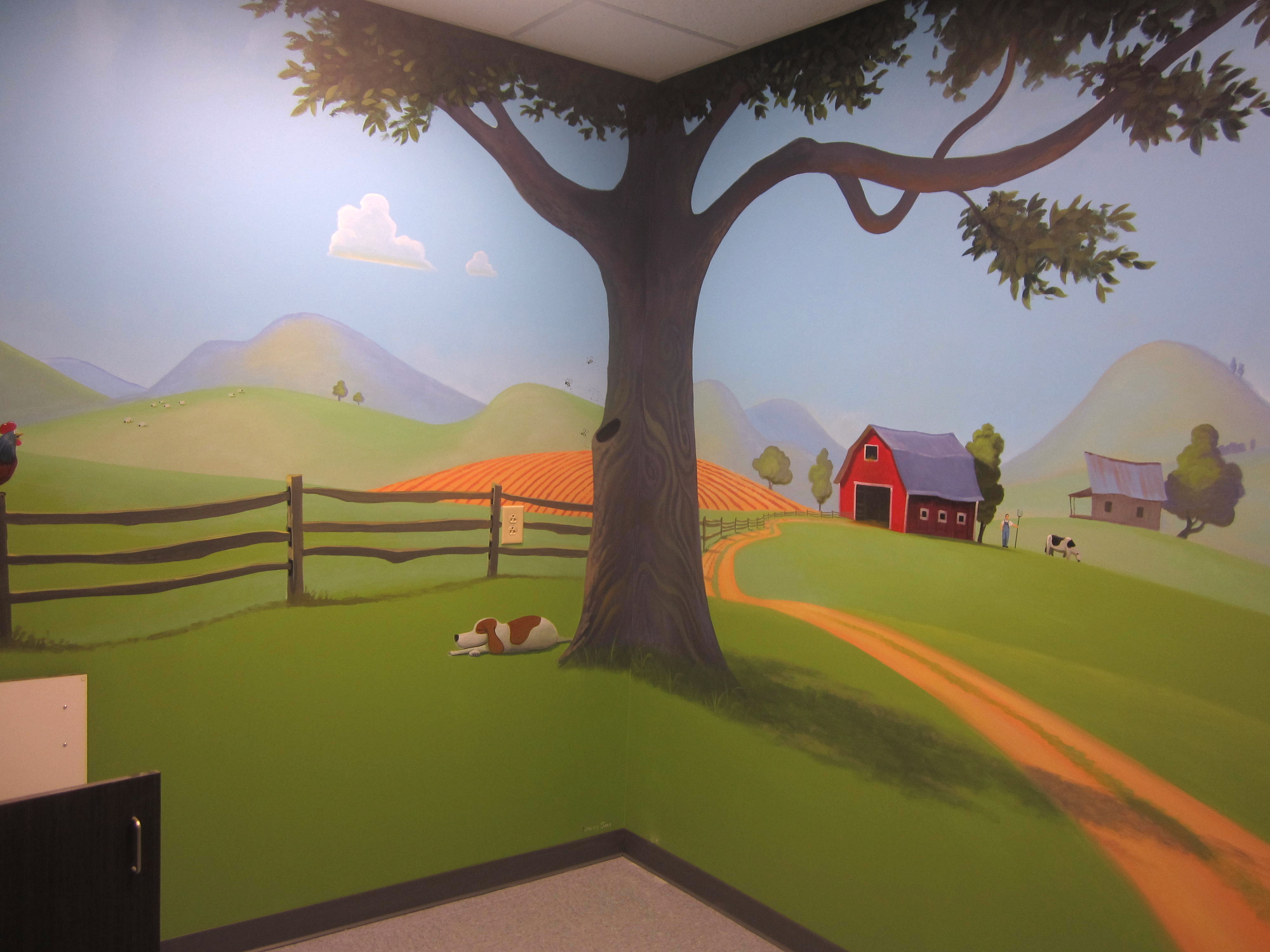 farm mural