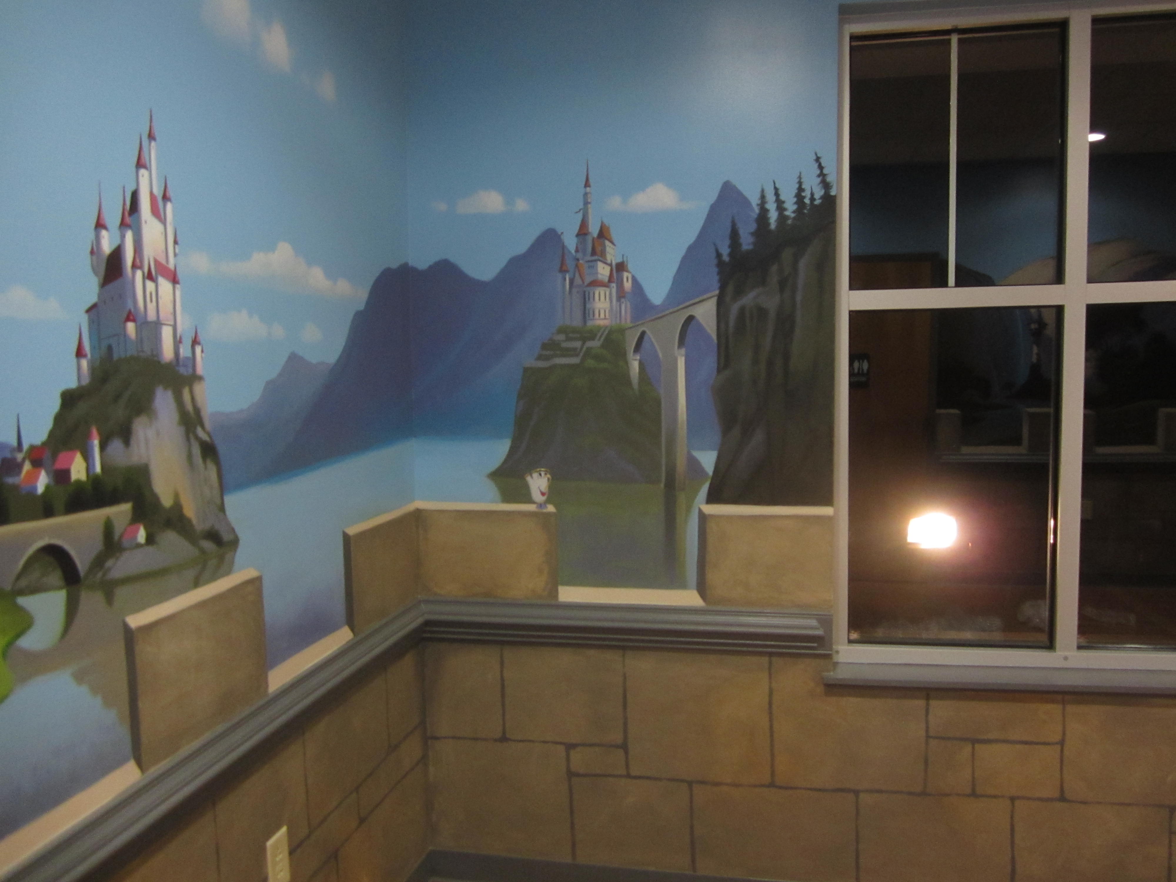 princess castle mural