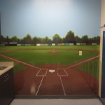 baseball field mural