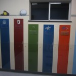 sports locker mural