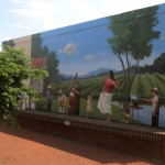 Yadkin Arts center Mural Yadkinville NC painted by North Carolina artist Jeremy Sams