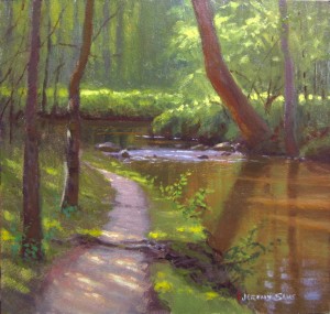 creekside park plein air painting