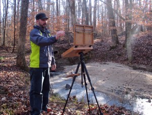 Jeremy Sams plein air painting