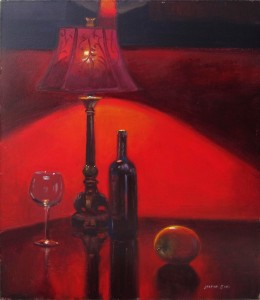 "The Red Room" 14x11 acrylic