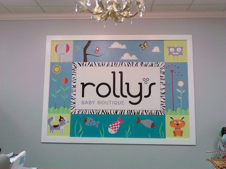 Rolly's children's store mural, Winston Salem, NC. A kids room mural by North Carolina artist, Jeremy Sams