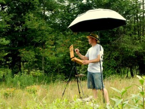 Jeremy plein air painting