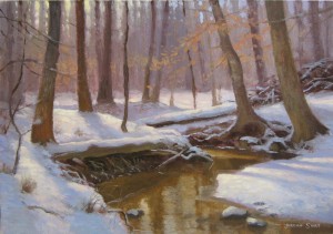 snow creek plein air