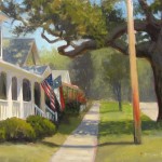 Caswell Street plein air painting in Southport NC by North Carolina artist Jeremy Sams