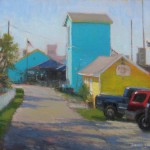 Southport plein air painting by North carolina artist Jeremy Sams