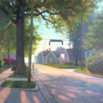morning plein air painting in Cary NC by North Carolina artist Jeremy Sams