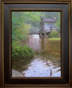 Rain at the Grist Mill 12x16