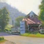 Vaughan's Mill plein air painting in Virginia