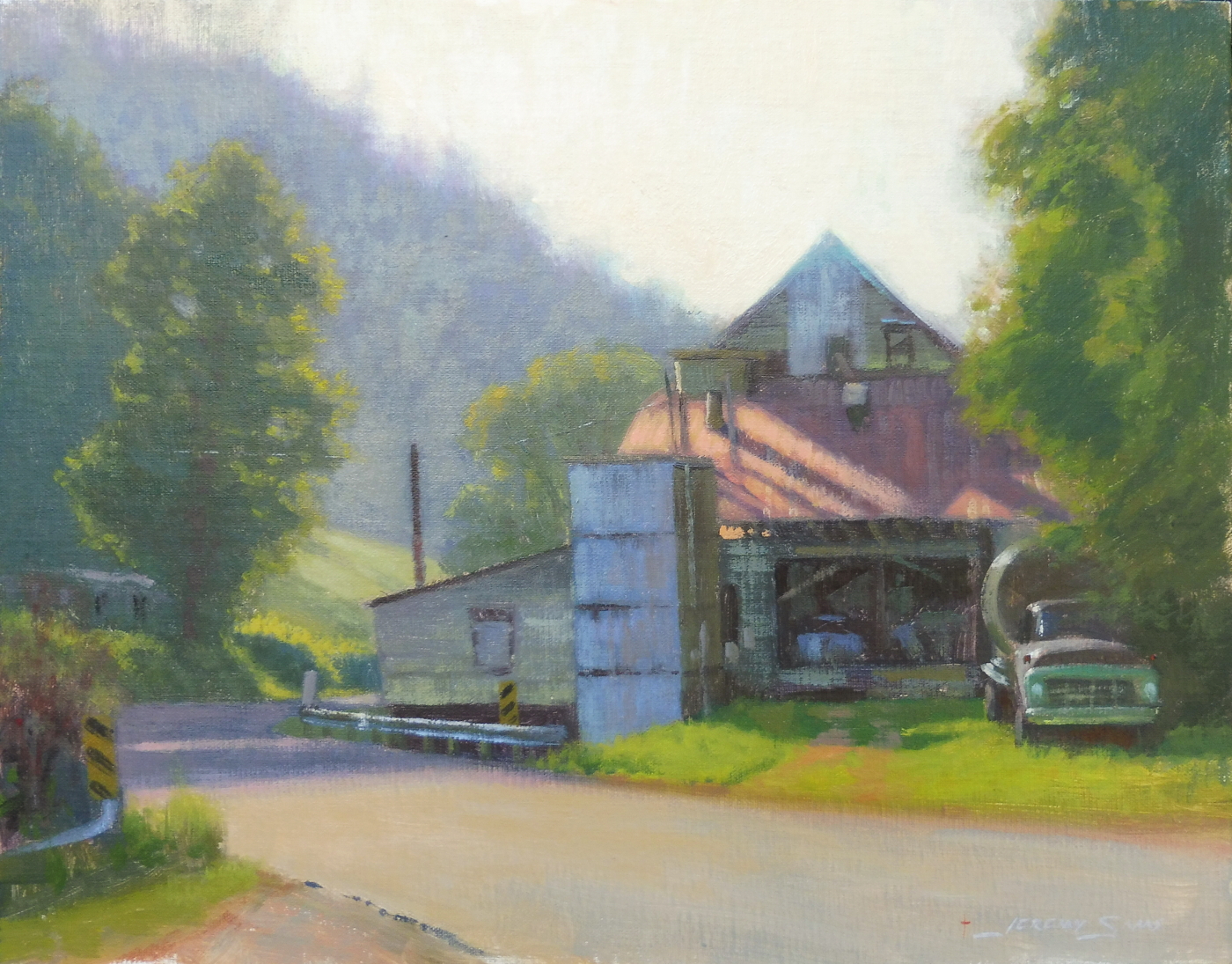 Vaughan's Mill plein air painting in Virginia