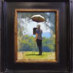 Plein air painting of Paul Keysar by North Carolina artist Jeremy Sams