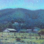 plein air nocturne blue ridge mountains by North Carolina artist Jeremy Sams