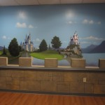 princess castle mural