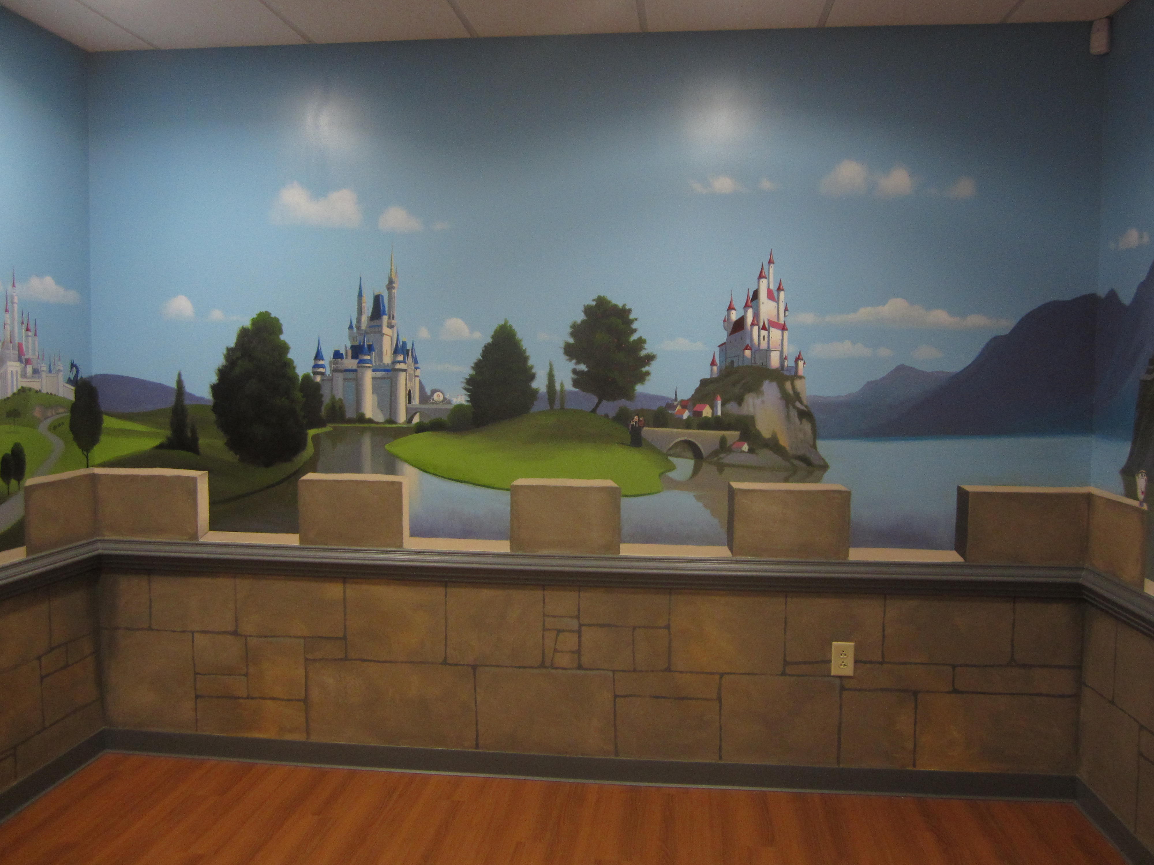 princess castle mural