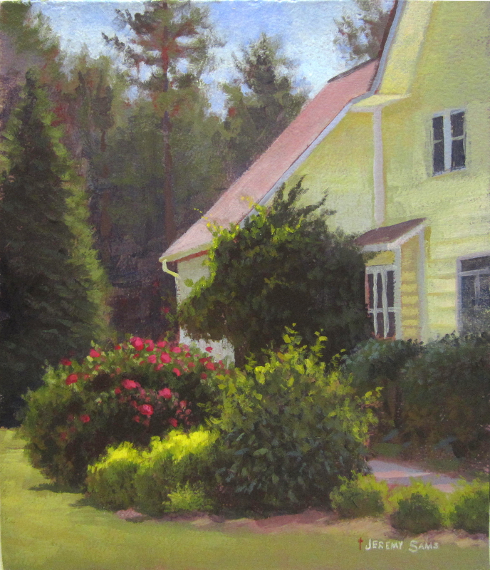 sunshine farm lavender garden plein air painting