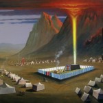 painting of the wilderness tabernacle by North Carolina artist, Jeremy Sams