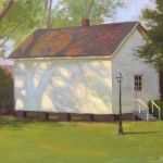 Harmony House plein air painting in Kinston by North Carolina artist Jeremy Sams