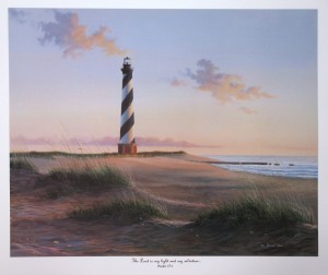 cape hatteras lighthouse print