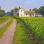 farm scene en plein air painting North Carolina